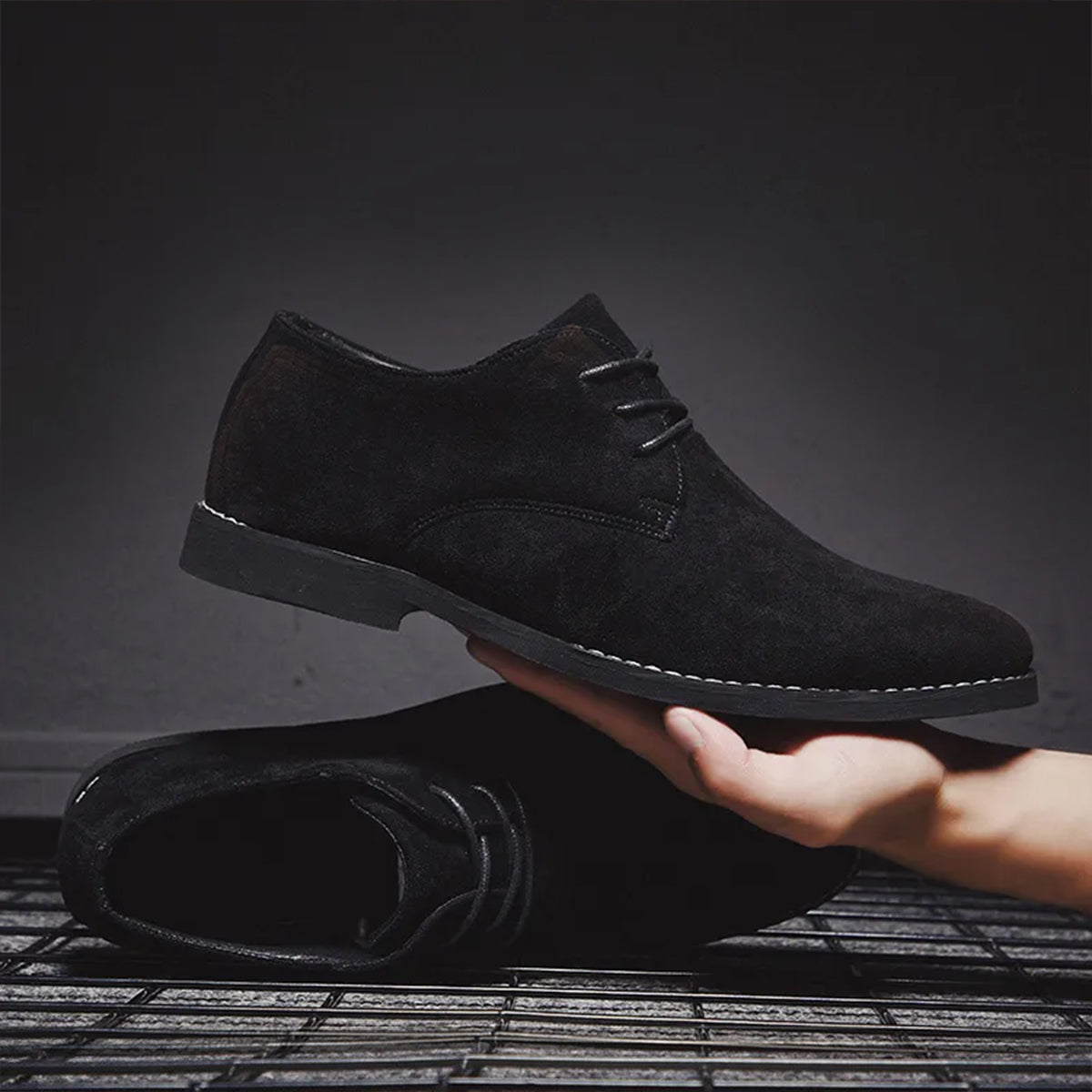 Men’s Suede Lace-Up Dress Shoes for Weddings and Formal Events