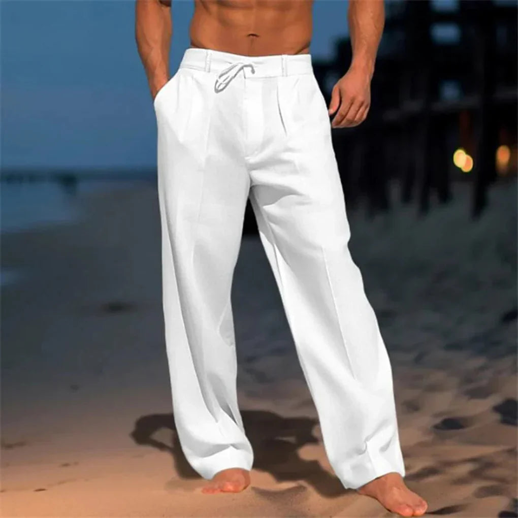 Men's Summer Trousers | Tailored Straight-Leg & Smart Casual Elegance
