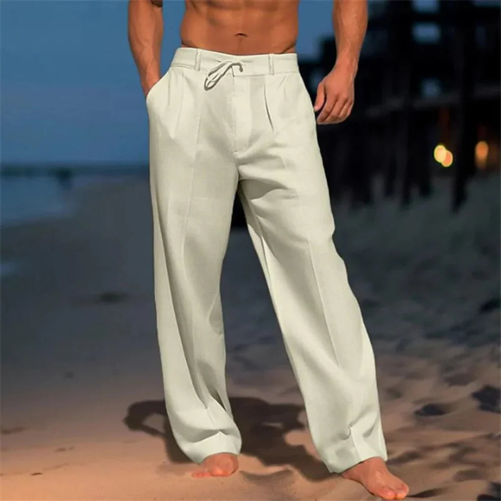 Men's Summer Trousers | Tailored Straight-Leg & Smart Casual Elegance