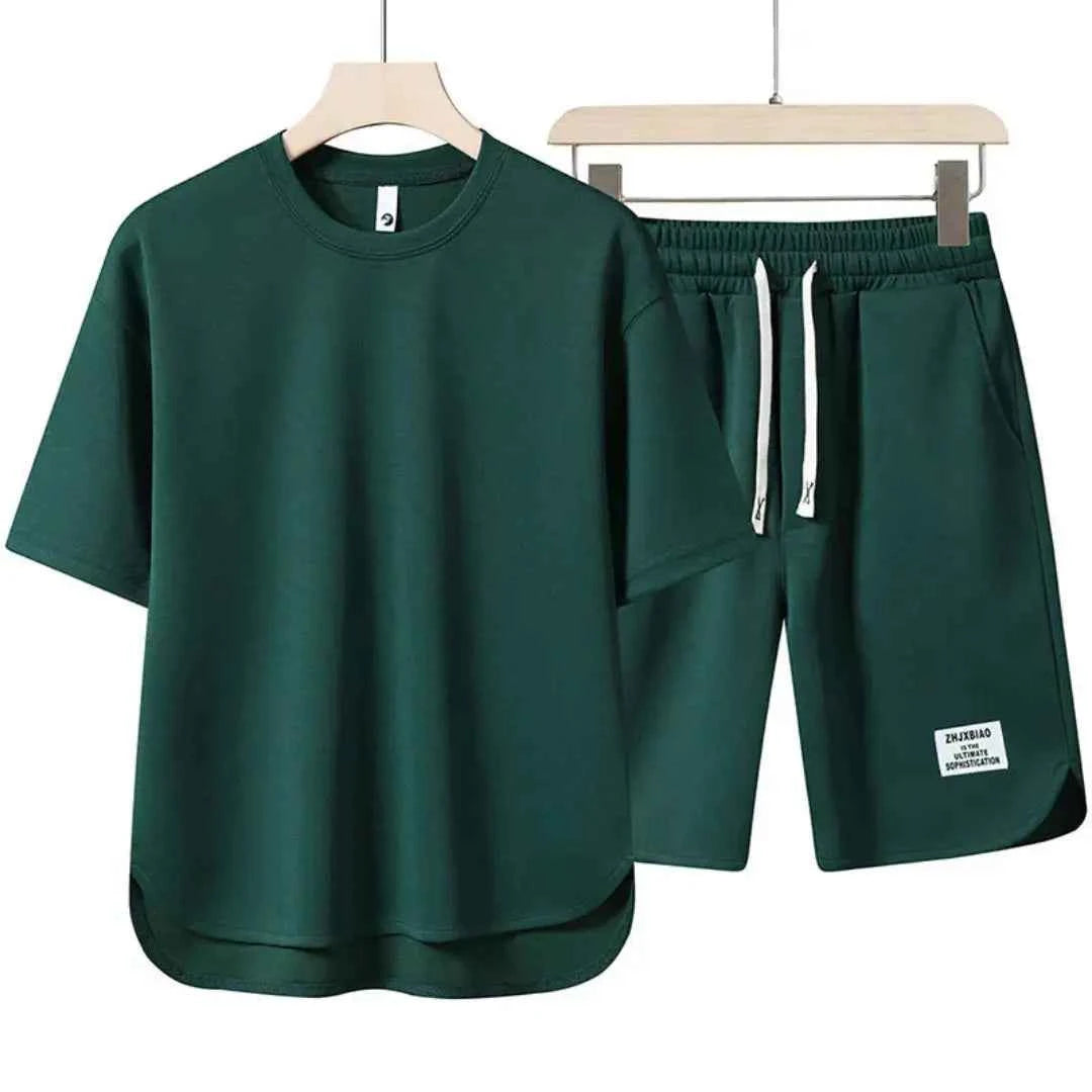 Men's Summer Two Piece Set | Oversized Tee & Shorts
