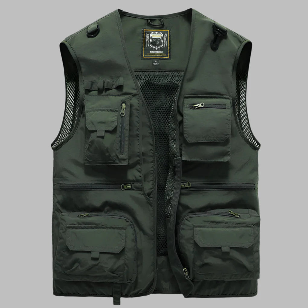 Men's Summer Vest | Multi-Pocket & Lightweight Outdoor Utility