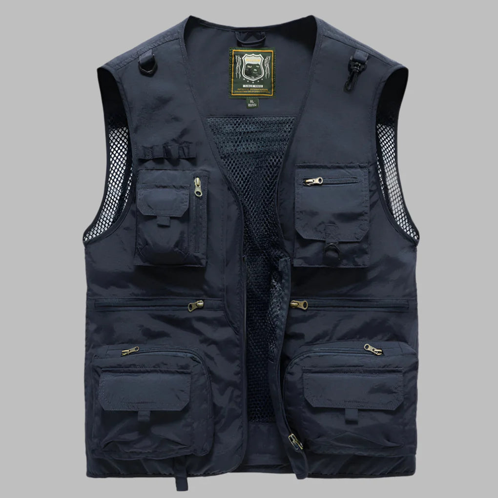 Men's Summer Vest | Multi-Pocket & Lightweight Outdoor Utility
