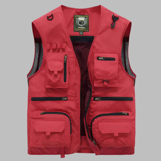 Men's Summer Vest | Multi-Pocket & Lightweight Outdoor Utility