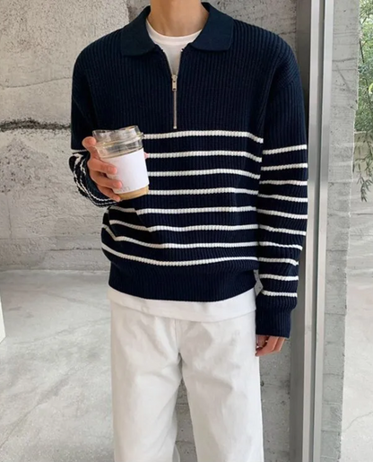 Men's Sweater | Quarter Zip Collar