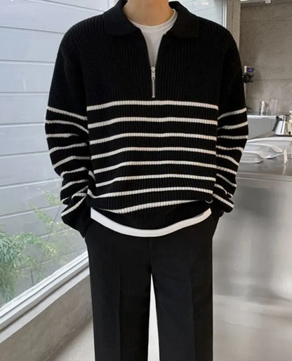 Men's Sweater | Quarter Zip Collar