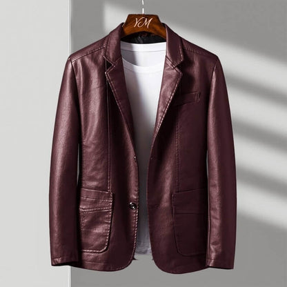 Men's Tailored Fit Jacket Classic Two Button Blazer