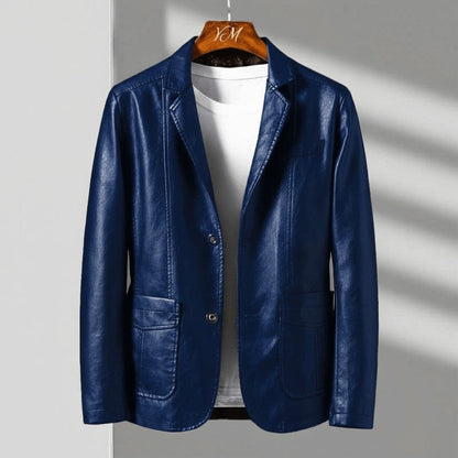 Men's Tailored Fit Jacket Classic Two Button Blazer