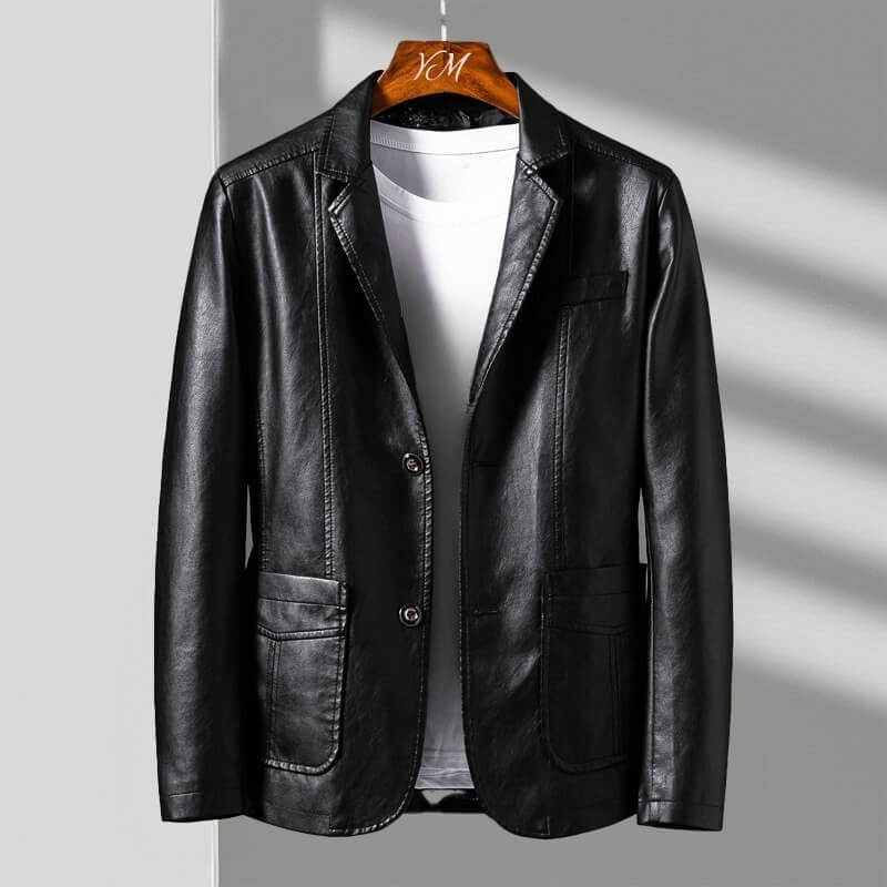 Men's Tailored Fit Jacket Classic Two Button Blazer