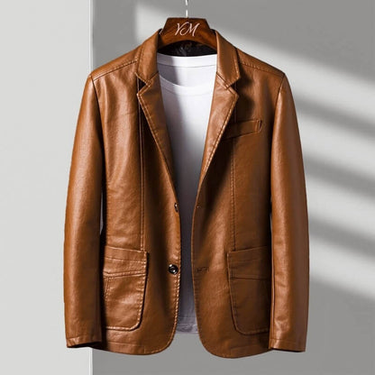 Men's Tailored Fit Jacket Classic Two Button Blazer