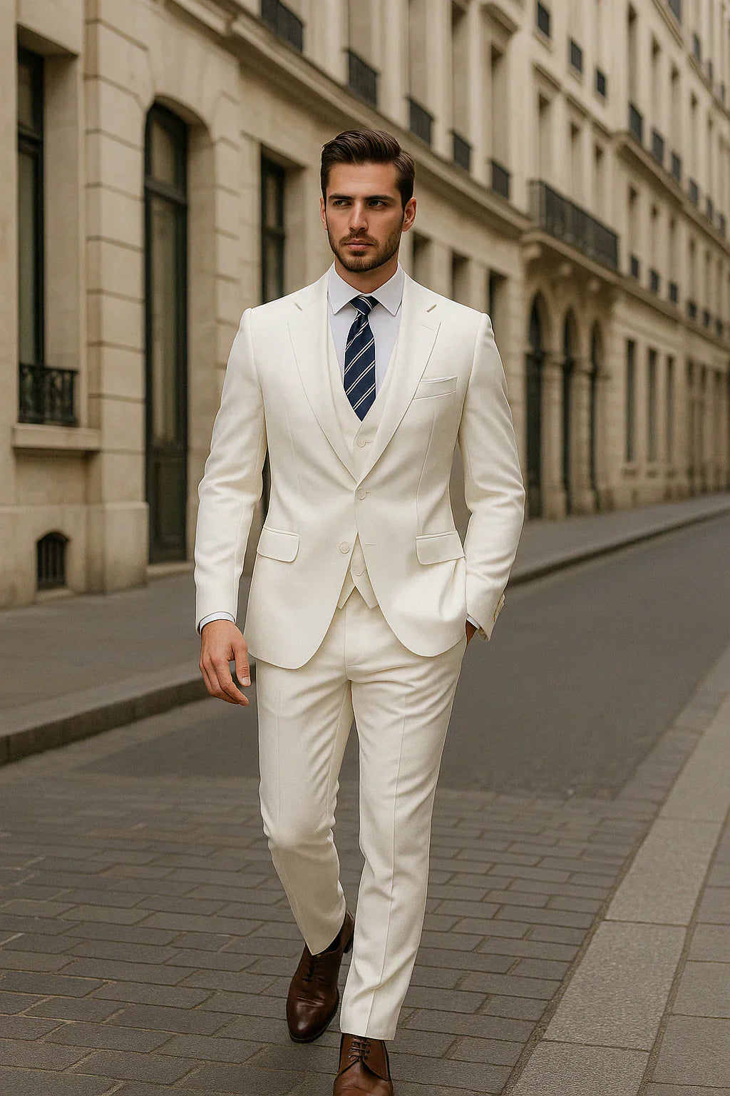 Men's Three-Piece Suit – Sleek Fit for Business & Events