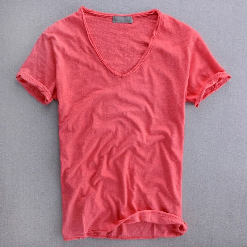 Men's Top | Slim Fit V-Neck Design