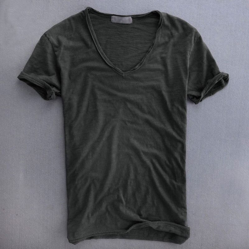 Men's Top | Slim Fit V-Neck Design