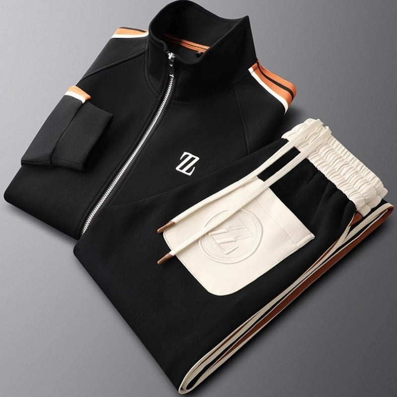Men's Tracksuit | Stripe Detail Zip Front