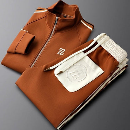Men's Tracksuit | Stripe Detail Zip Front