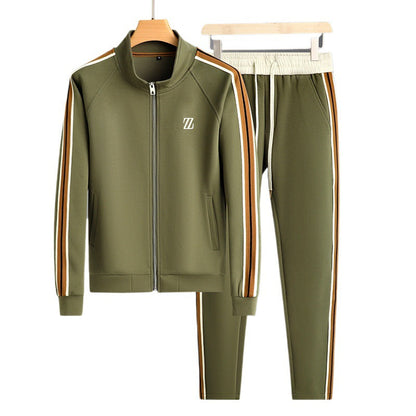 Men's Tracksuit | Stripe Detail Zip Front