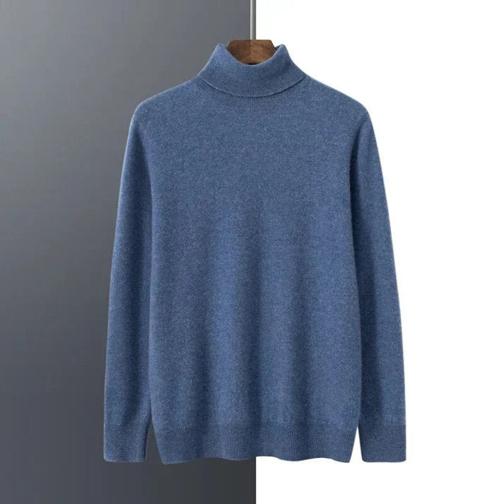 Men's Classic Knit Turtleneck Sweater for Any Occasion