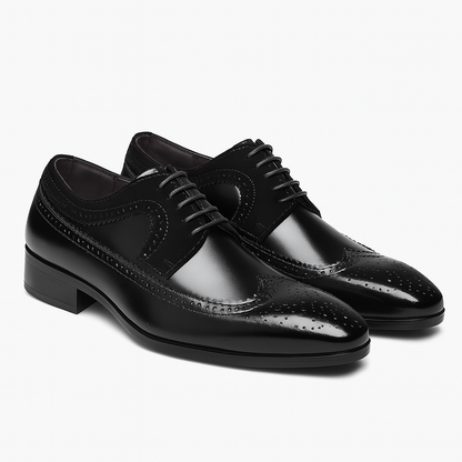 Men's Two-Tone Wingtip Brogue Oxford Shoes for Formal Events