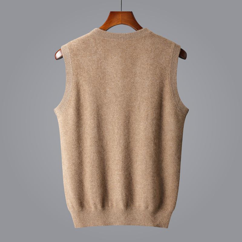 Men’s V-Neck Knit Vest for Smart Casual Wear