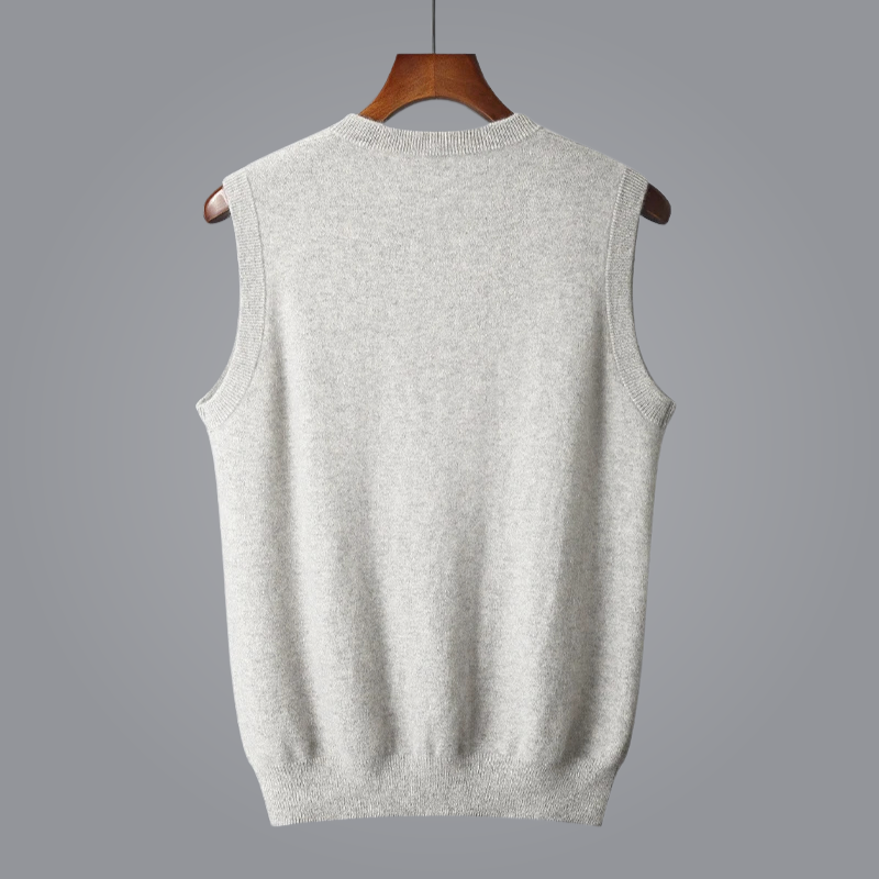 Men’s V-Neck Knit Vest for Smart Casual Wear
