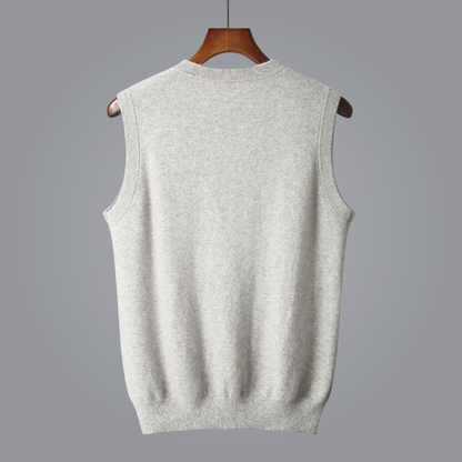 Men’s V-Neck Knit Vest for Smart Casual Wear