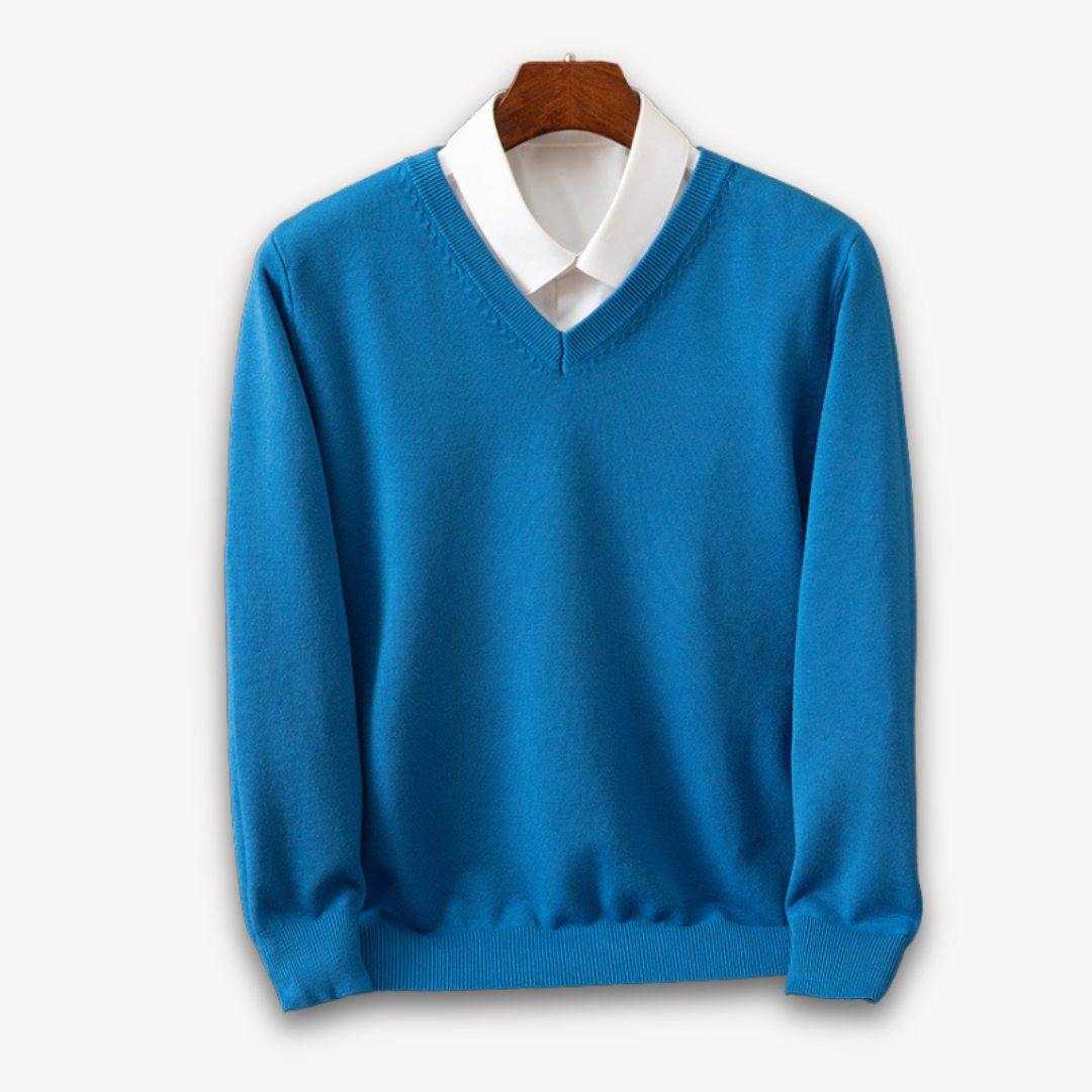 Men's Black V-Neck Sweater for Every Occasion