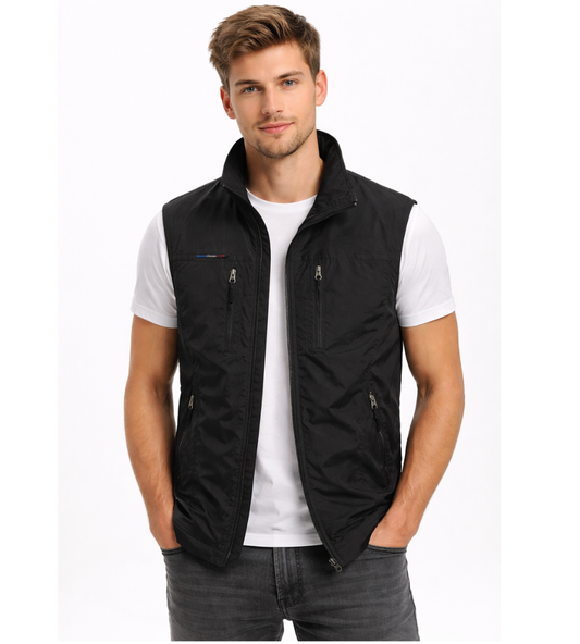 Men's Vest | Zip-Up Multi-Pocket Style