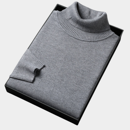 Men’s Vibrant Knit Turtleneck for Stylish Occasions