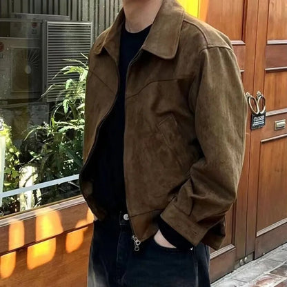 Men’s Vintage Casual Zip Jacket - Stylish Everyday Layer