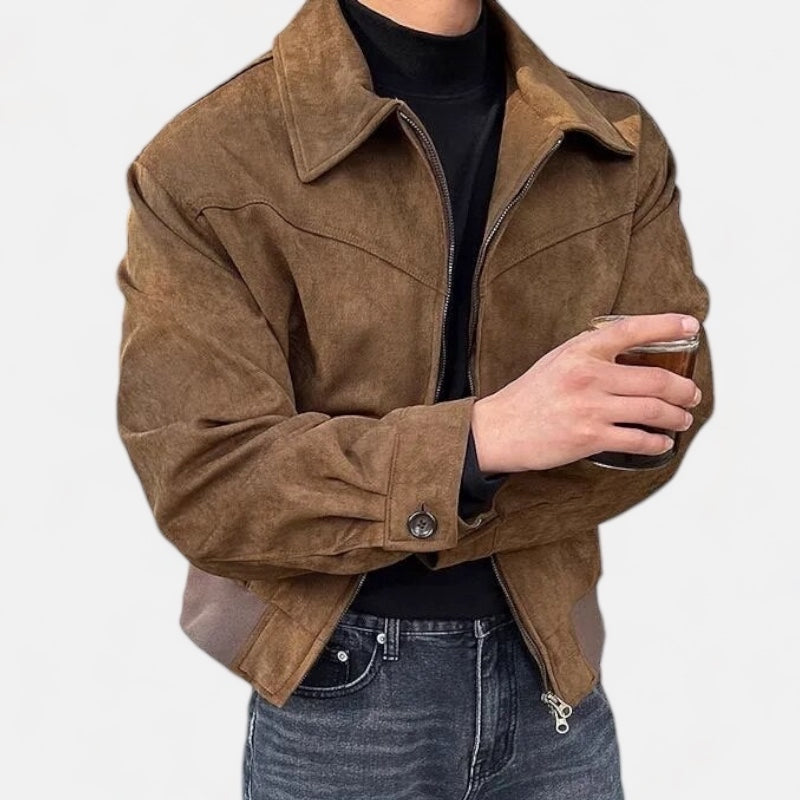 Men’s Vintage Casual Zip Jacket - Stylish Everyday Layer