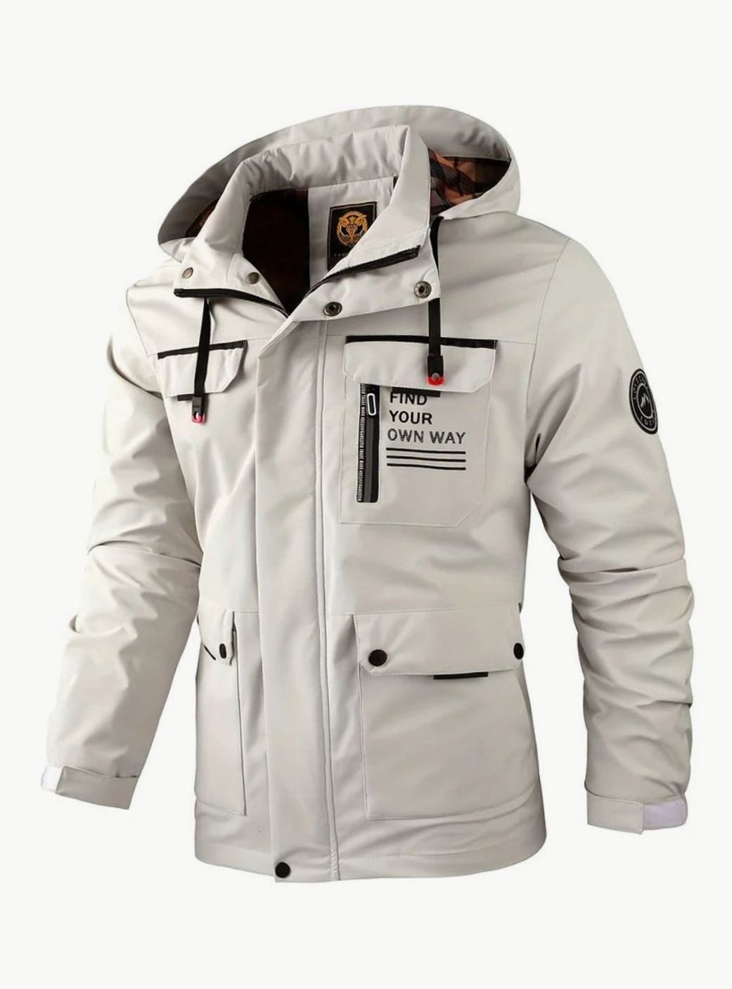 Men's Waterproof Hooded Jacket | Insulated & Wind Proof