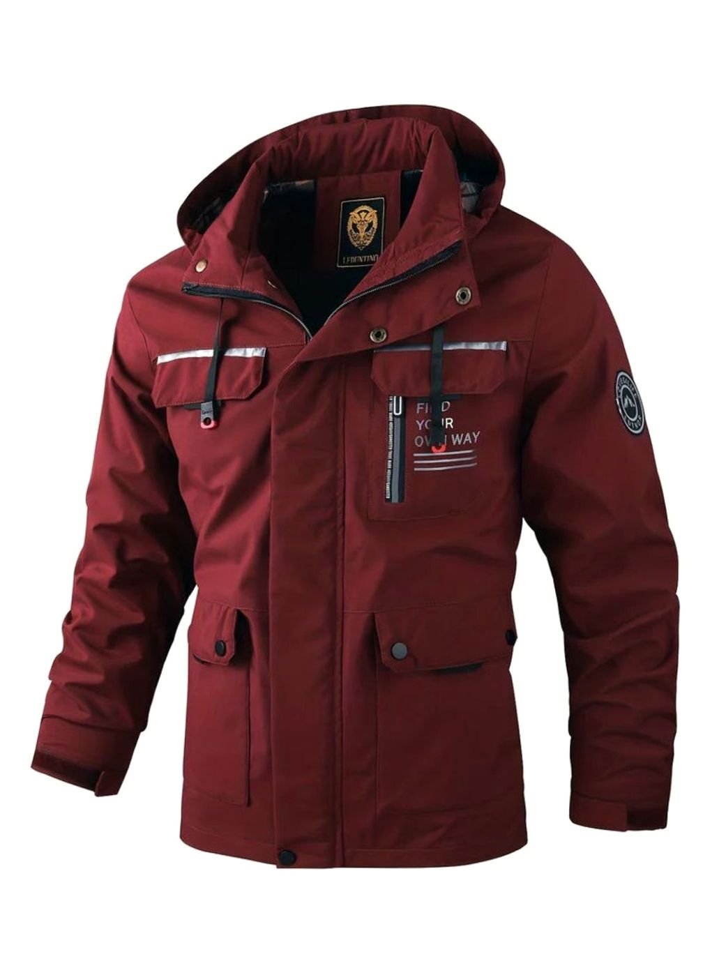 Men's Waterproof Hooded Jacket | Insulated & Wind Proof