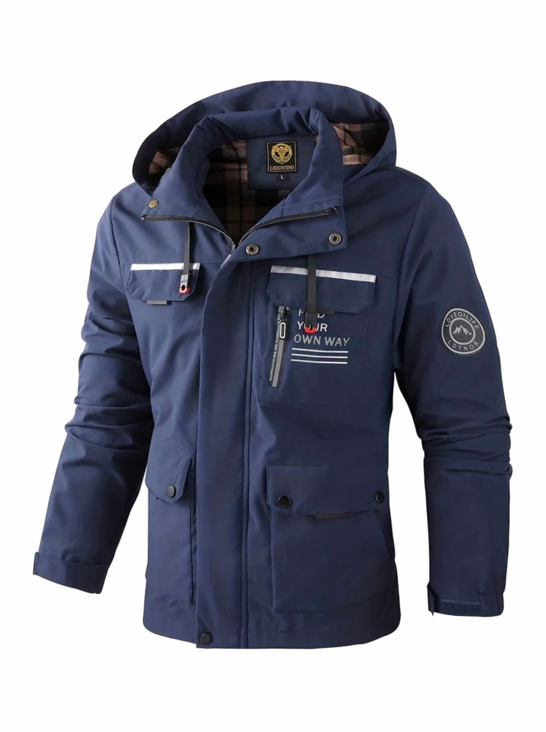 Men's Waterproof Hooded Jacket | Insulated & Wind Proof