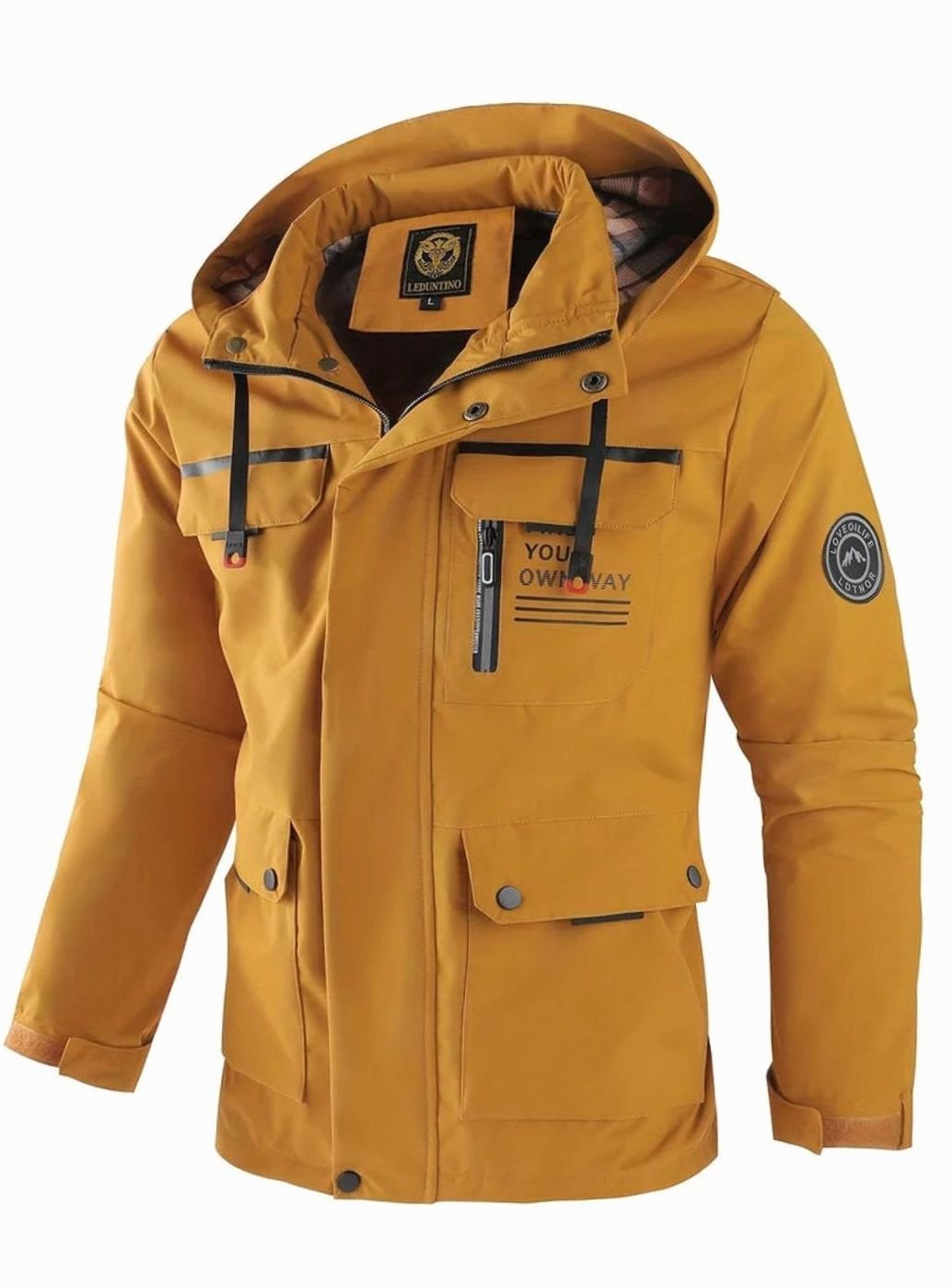 Men's Waterproof Hooded Jacket | Insulated & Wind Proof