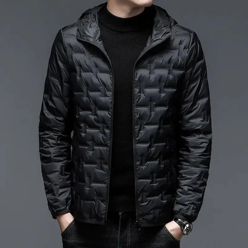 Men's Wind Resistant Jacket Lightweight Winter Coat