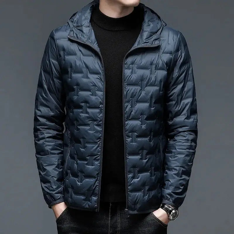 Men's Wind Resistant Jacket Lightweight Winter Coat