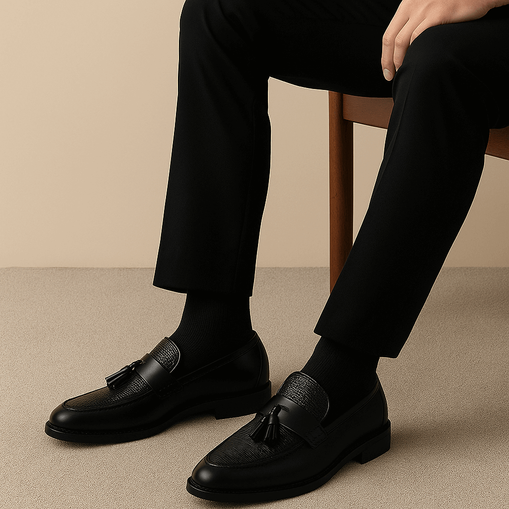 Men’s Woven Tassel Loafers – Chic Footwear for Any Occasion