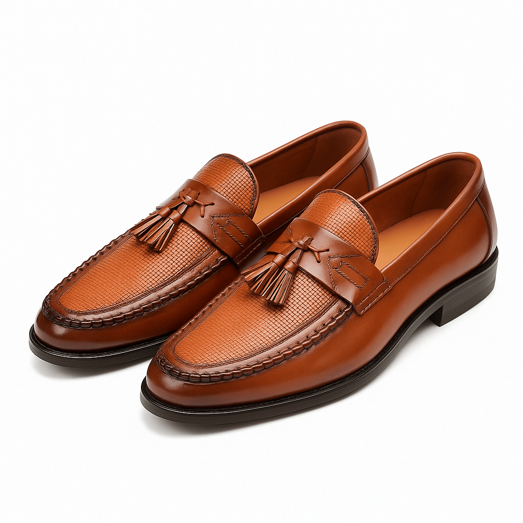 Men’s Woven Tassel Loafers – Chic Footwear for Any Occasion