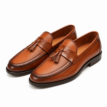 Men’s Woven Tassel Loafers – Chic Footwear for Any Occasion