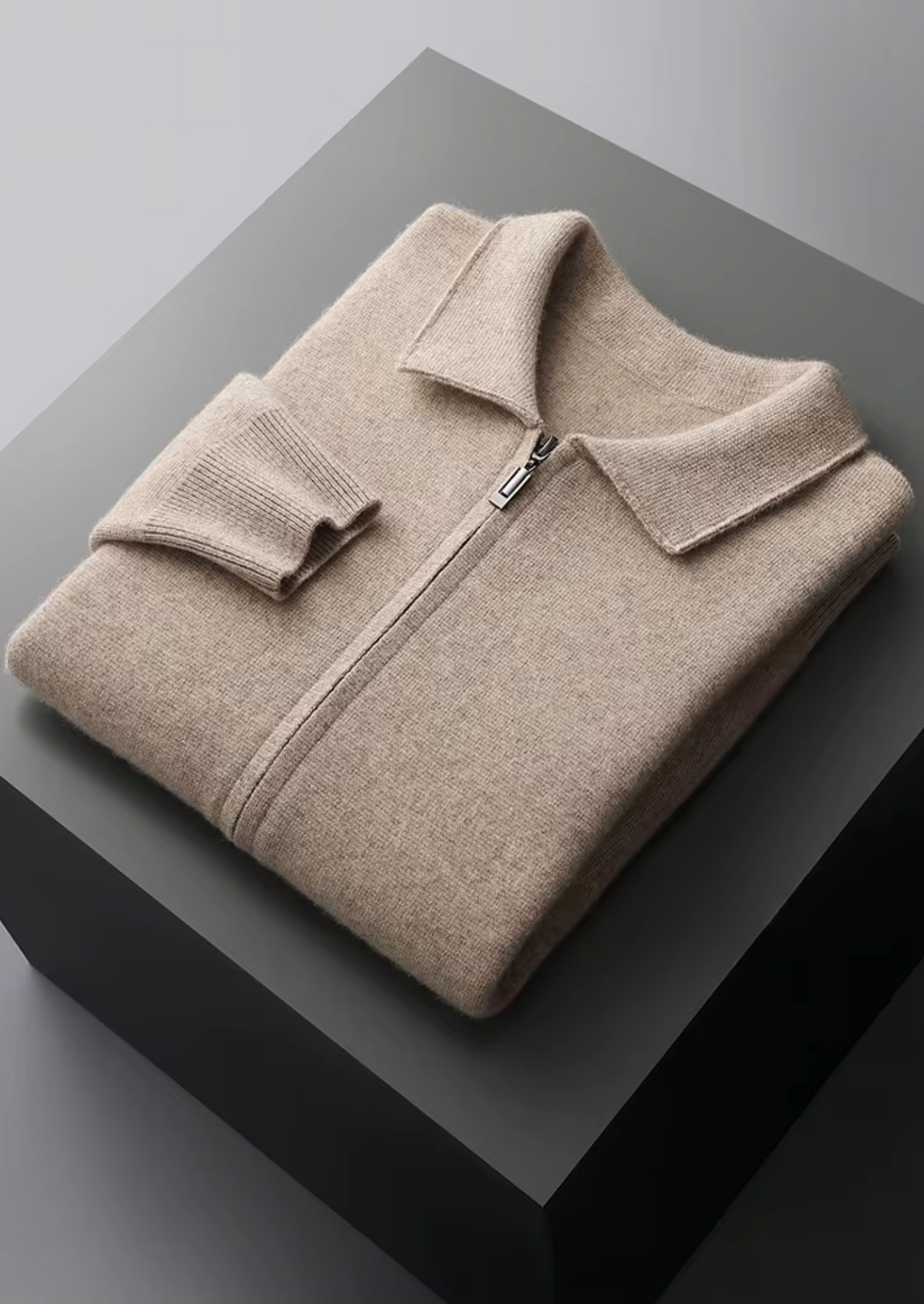 Men's Zip-Up Cardigan Sweater – Stylish Layer for Year-Round Wear