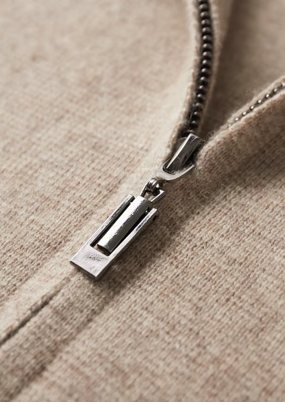 Men's Zip-Up Cardigan Sweater – Stylish Layer for Year-Round Wear