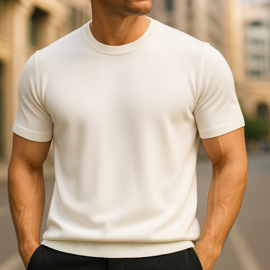 Merino Cashmere T-shirt for Men 1