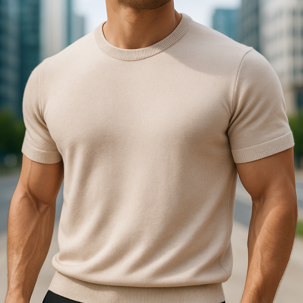 Merino Cashmere T-shirt for Men 4