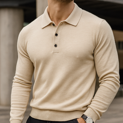 Merino Wool Polo Shirt for Men 3