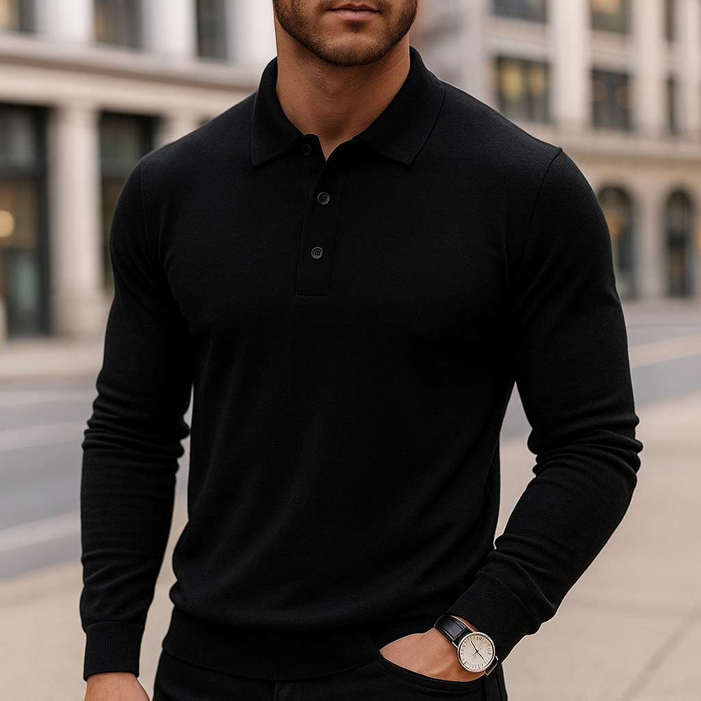 Merino Wool Polo Shirt for Men 4