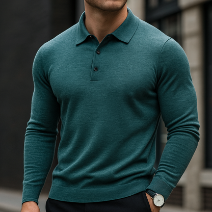 Merino Wool Polo Shirt for Men 5