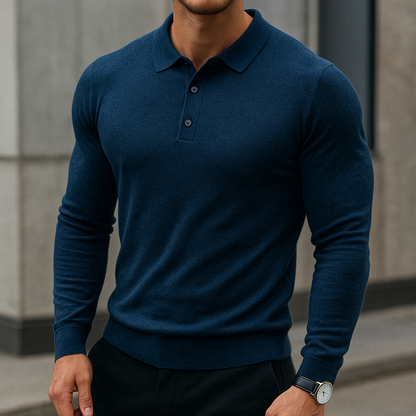 Merino Wool Polo Shirt for Men 9