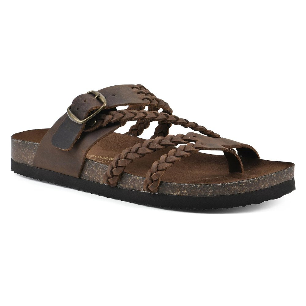 Mia | Women's Braided Buckle Toe-Loop Sandals 7