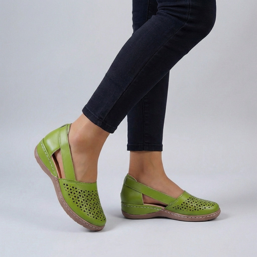 Mia | Women’s Orthopedic Scalloped Cut-Out Comfort Sandals 2