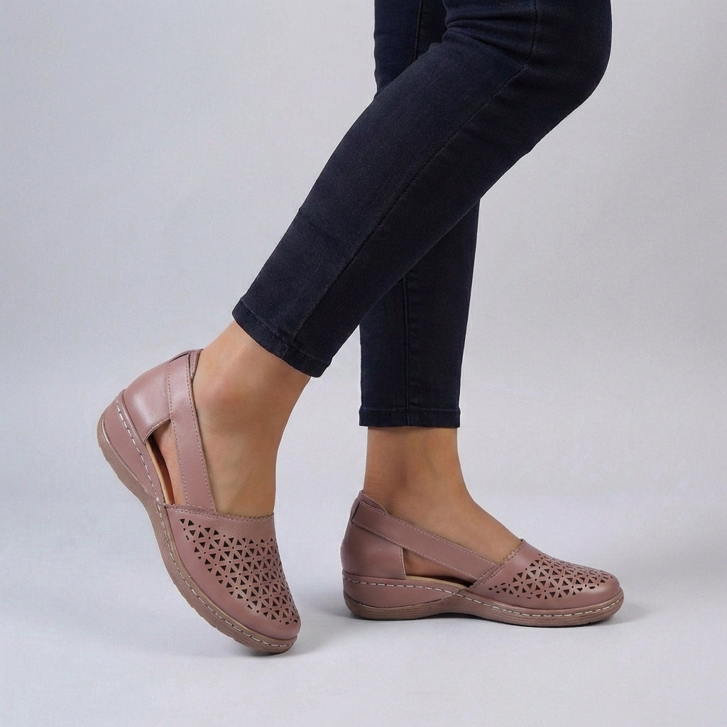 Mia | Women’s Orthopedic Scalloped Cut-Out Comfort Sandals 3