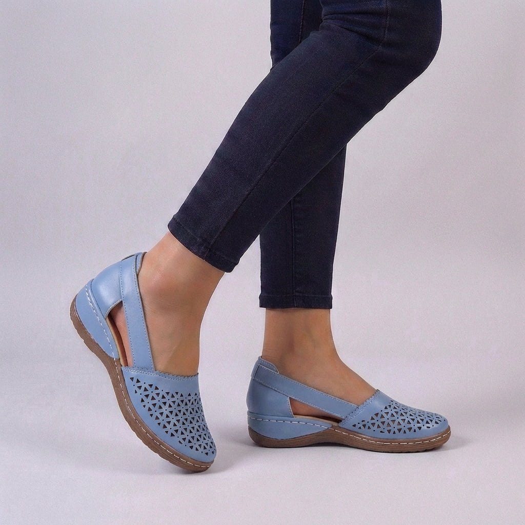 Mia | Women’s Orthopedic Scalloped Cut-Out Comfort Sandals 5